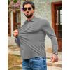 imageCOOFANDY Mens Muscle Fit Dress Shirts Wrinkle Free Long Sleeve Button Down Shirt Stretch Business ShirtLight Grey
