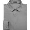 imageCOOFANDY Mens Muscle Fit Dress Shirts Wrinkle Free Long Sleeve Button Down Shirt Stretch Business ShirtLight Grey
