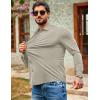 imageCOOFANDY Mens Muscle Fit Dress Shirts Wrinkle Free Long Sleeve Button Down Shirt Stretch Business ShirtMoon Grey