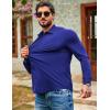 imageCOOFANDY Mens Muscle Fit Dress Shirts Wrinkle Free Long Sleeve Button Down Shirt Stretch Business ShirtSky Blue