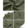 imageCOOFANDY Mens Oxford Shirt Long Sleeve Casual Button Down Shirts Soild Dress Shirts with PocketArmy Green