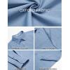 imageCOOFANDY Mens Oxford Shirt Long Sleeve Casual Button Down Shirts Soild Dress Shirts with PocketGrayish Blue