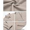 imageCOOFANDY Mens Oxford Shirt Long Sleeve Casual Button Down Shirts Soild Dress Shirts with PocketKhaki