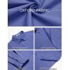 imageCOOFANDY Mens Oxford Shirt Long Sleeve Casual Button Down Shirts Soild Dress Shirts with PocketRoyal Azure
