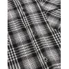 imageCOOFANDY Mens Plaid Hoodie Flannel Shirt Jacket Long Sleeve Casual Fashion Button ShirtsBlack  White Plaid