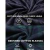 imageCOOFANDY Mens Plaid Hoodie Flannel Shirt Jacket Long Sleeve Casual Fashion Button ShirtsBlue  Green Plaid