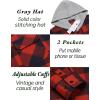 imageCOOFANDY Mens Plaid Hoodie Flannel Shirt Jacket Long Sleeve Casual Fashion Button ShirtsWine Red