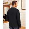 imageCOOFANDY Mens Quarter Zip Fleece Pullover Lightweight Mock Neck SweatshirtBlack