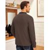 imageCOOFANDY Mens Quarter Zip Fleece Pullover Lightweight Mock Neck SweatshirtChestnut Brown