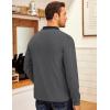 imageCOOFANDY Mens Quarter Zip Fleece Pullover Lightweight Mock Neck SweatshirtDark Grey
