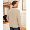 imageCOOFANDY Mens Quarter Zip Fleece Pullover Lightweight Mock Neck SweatshirtKhaki