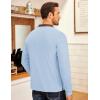imageCOOFANDY Mens Quarter Zip Fleece Pullover Lightweight Mock Neck SweatshirtLight Blue
