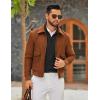 imageCOOFANDY Mens Quarter Zip Pullover Mock Neck Quilted Sweatshirt Lightweight Slim Fit Casual Long Sleeve Polo ShirtBlack
