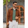 imageCOOFANDY Mens Quarter Zip Pullover Mock Neck Quilted Sweatshirt Lightweight Slim Fit Casual Long Sleeve Polo ShirtDark Green