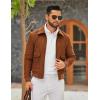 imageCOOFANDY Mens Quarter Zip Pullover Mock Neck Quilted Sweatshirt Lightweight Slim Fit Casual Long Sleeve Polo ShirtWhite