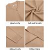 imageCOOFANDY Mens Quarter Zip Pullover Slim Fit Knit Sweater Lightweight Mock Neck Casual SweatersDark Khaki