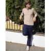 imageCOOFANDY Mens Quarter Zip Pullover Slim Fit Knit Sweater Lightweight Mock Neck Casual SweatersDark Khaki