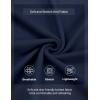 imageCOOFANDY Mens Quarter Zip Pullover Slim Fit Knit Sweater Lightweight Mock Neck Casual SweatersNavy Blue