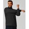 imageCOOFANDY Mens Quarter Zip Shirts Workout Fleece Lined Lightweight Long Sleeve Pullover SweatshirtsBlack