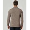 imageCOOFANDY Mens Quarter Zip Shirts Workout Fleece Lined Lightweight Long Sleeve Pullover SweatshirtsBrown