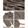 imageCOOFANDY Mens Quarter Zip Shirts Workout Fleece Lined Lightweight Long Sleeve Pullover SweatshirtsBrown