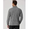 imageCOOFANDY Mens Quarter Zip Shirts Workout Fleece Lined Lightweight Long Sleeve Pullover SweatshirtsDark Grey