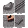 imageCOOFANDY Mens Quarter Zip Up Pullover Long Sleeve Sweatshirt 14 Zip Golf Shirt Winter Fleece Lined Thermal PulloverLight Grey