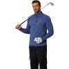imageCOOFANDY Mens Quarter Zip Up Pullover Long Sleeve Sweatshirt 14 Zip Golf Shirt Winter Fleece Lined Thermal PulloverNavy Blue