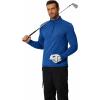 imageCOOFANDY Mens Quarter Zip Up Pullover Long Sleeve Sweatshirt 14 Zip Golf Shirt Winter Fleece Lined Thermal PulloverSky Blue