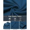 imageCOOFANDY Mens Shirt Jacket Long Sleeve Overshirt Casual Button Down Shacket Thermal Shirts with PocketsDenim Blue
