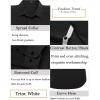 imageCOOFANDY Mens Shirt Slim Fit Dress Solid Button Down Work Business with Pockets 01Black Large Long Sleeve