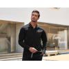 imageCOOFANDY Mens Shirt Slim Fit Dress Solid Button Down Work Business with Pockets 01Black Large Long Sleeve
