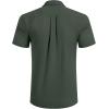 imageCOOFANDY Mens Short Sleeve Dress Shirts Stretch Wrinkle Free Button Down Shirt Casual Summer TopArmy Green