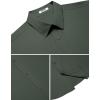 imageCOOFANDY Mens Short Sleeve Dress Shirts Stretch Wrinkle Free Button Down Shirt Casual Summer TopArmy Green