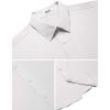 imageCOOFANDY Mens Short Sleeve Dress Shirts Stretch Wrinkle Free Button Down Shirt Casual Summer TopWhite