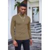 imageCOOFANDY Mens Slim Fit Turtleneck Sweater Casual Basic Knitted Long Sleeve Pullover SweaterKhaki