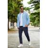 imageCOOFANDY Mens Soft Polar Fleece Jacket Lightweight Full Zip Jackets Casual Outdoor Warm Jackets Coats with PocketsLight Blue