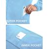 imageCOOFANDY Mens Soft Polar Fleece Jacket Lightweight Full Zip Jackets Casual Outdoor Warm Jackets Coats with PocketsLight Blue