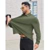 imageCOOFANDY Mens Stretch Dress Shirts Long Sleeve Button Down Shirt Wrinkle Free Formal Business ShirtsArmy Green