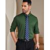 imageCOOFANDY Mens Stretch Dress Shirts Long Sleeve Button Down Shirt Wrinkle Free Formal Business ShirtsArmy Green