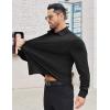 imageCOOFANDY Mens Stretch Dress Shirts Long Sleeve Button Down Shirt Wrinkle Free Formal Business ShirtsBlack