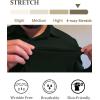 imageCOOFANDY Mens Stretch Dress Shirts Long Sleeve Button Down Shirt Wrinkle Free Formal Business ShirtsBlack