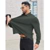 imageCOOFANDY Mens Stretch Dress Shirts Long Sleeve Button Down Shirt Wrinkle Free Formal Business ShirtsDark Army Green