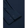 imageCOOFANDY Mens Stretch Dress Shirts Long Sleeve Button Down Shirt Wrinkle Free Formal Business ShirtsDeep Blue