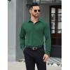 imageCOOFANDY Mens Stretch Dress Shirts Long Sleeve Button Down Shirt Wrinkle Free Formal Business ShirtsGreen