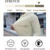 imageCOOFANDY Mens Stretch Dress Shirts Long Sleeve Button Down Shirt Wrinkle Free Formal Business ShirtsKhaki