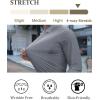 imageCOOFANDY Mens Stretch Dress Shirts Long Sleeve Button Down Shirt Wrinkle Free Formal Business ShirtsLight Grey