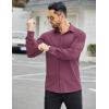 imageCOOFANDY Mens Stretch Dress Shirts Long Sleeve Button Down Shirt Wrinkle Free Formal Business ShirtsPurple