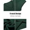 imageCOOFANDY Mens Sweater Vest V Neck Sleeveless Sweater Slim Fit Casual Knitted Pullover SweaterGreen and Black Stripe