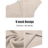imageCOOFANDY Mens Sweater Vest V Neck Sleeveless Sweater Slim Fit Casual Knitted Pullover SweaterLight Khaki